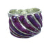 Southwestern Magenta Turquoise And Sterling Silver Ring Size 5-1/4 YX66911